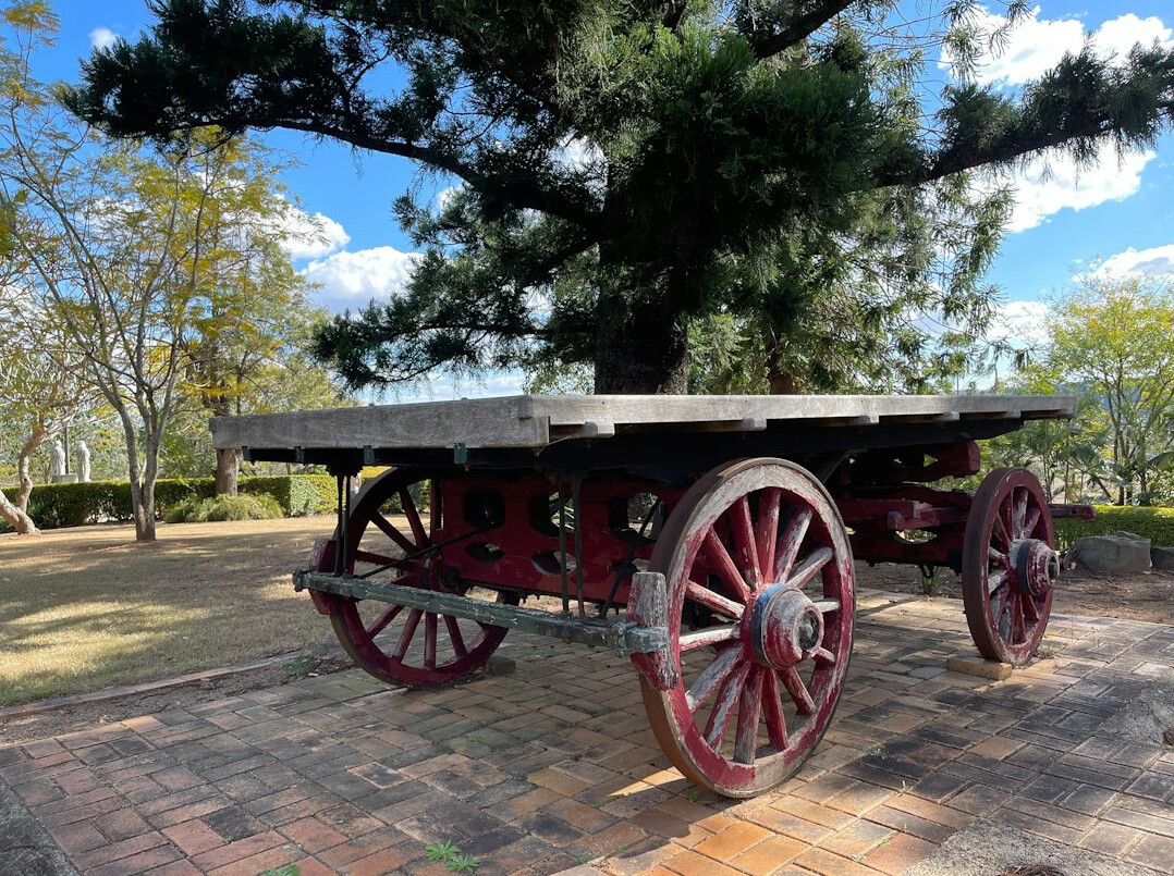 vintage horse drawn advertising cart