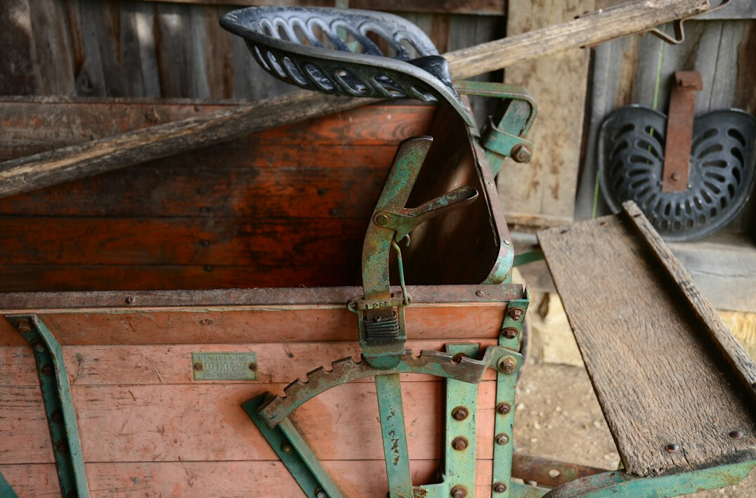 vintage horse drawn advertising cart